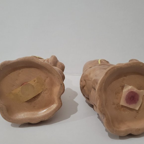 Vintage Twin Winton Garden Gnome Elf Salt & Pepper Shakers 6.25" Pixie 70's MCM - Picture 6 of 9